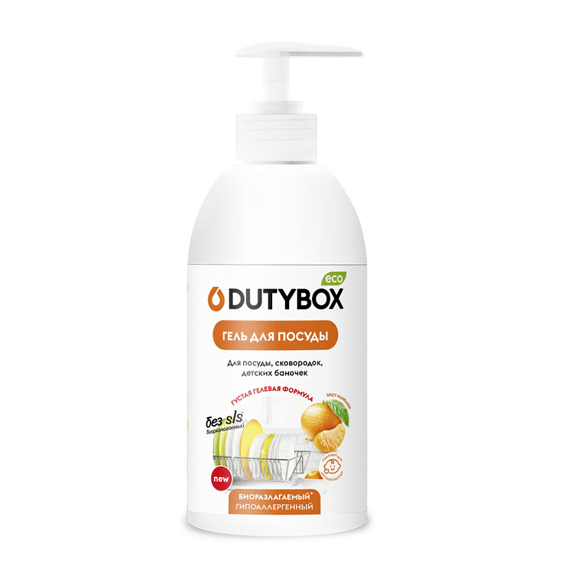 Эко-гель для посуды spicy mandarin Dutybox 500 мл, полный