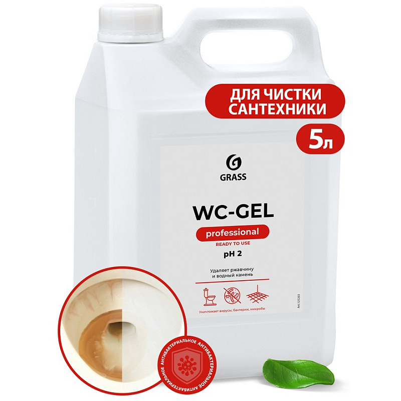 Grass «WC-Gel» Professional cредство для чистки сантехники, 5л
