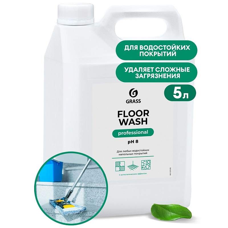 Средство для мытья полов Grass «Floor Wash» Professional, 5 л