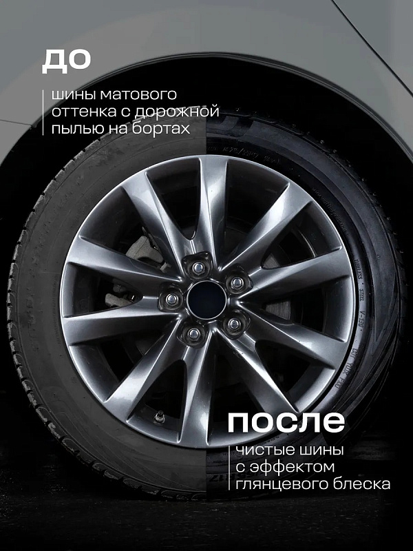 Полироль чернитель шин Grass «Tire Polish» (аэрозоль 650 мл)