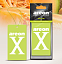 Ароматизатор воздуха картонный Areon X VERSION Limited зеленый Melon (Дыня)