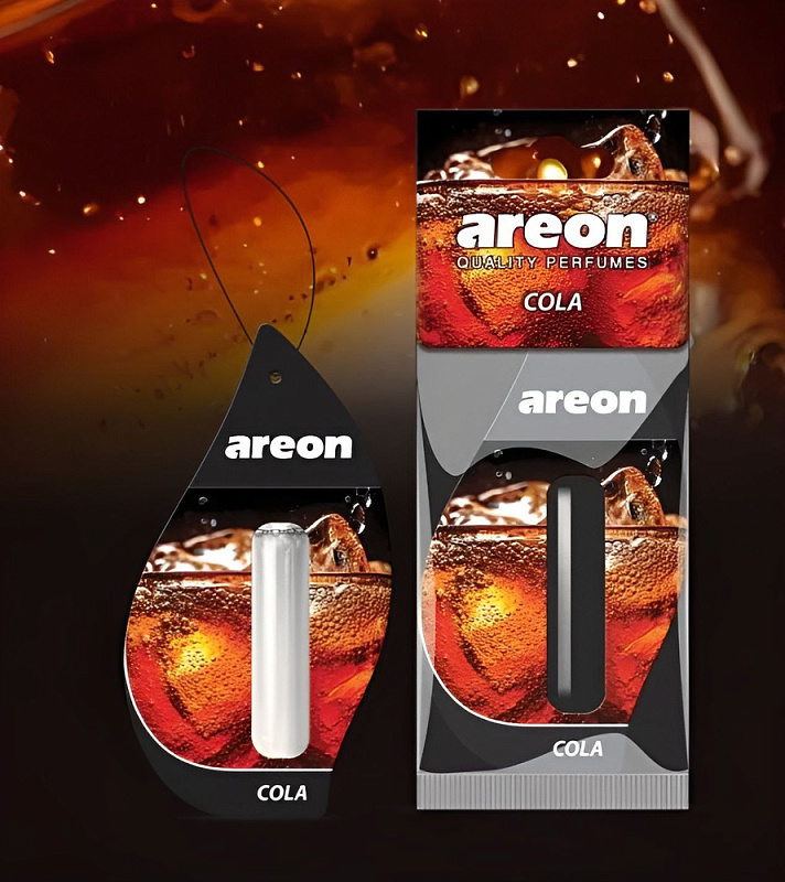 Ароматизатор подвесной с гелевой капсулой Areon LIQUID "Cola" (Кола) 5мл