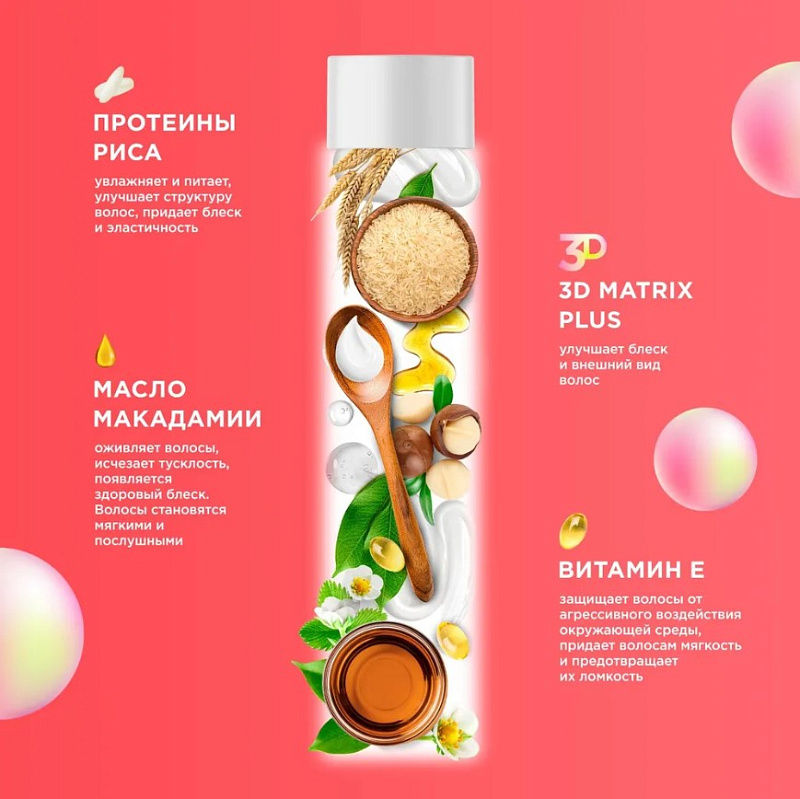 Бальзам для окрашенных волос MY MUSE "Защита цвета и увлажнение" 3D Matrix Plus, 400 мл