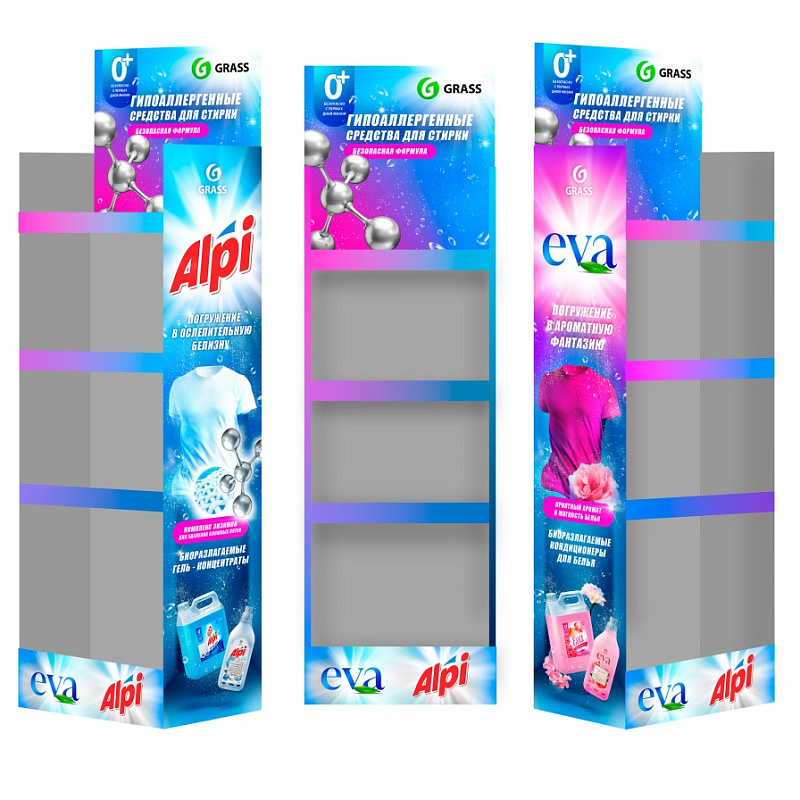 Стойка картонная для стирки Alpi/Eva Стойка картонная для стирки Alpi/Eva