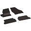 Комплект ворсовых ковриков LUX на резиновой основе MAZDA 6 08 2008-2012  черные