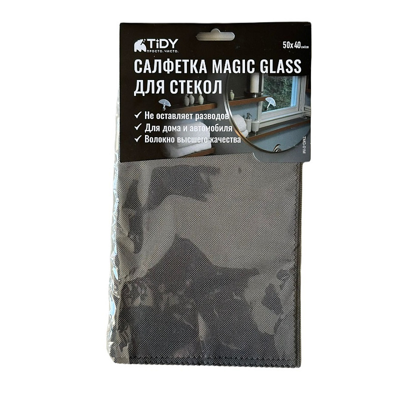 Tidy Салфетка для стекол "Magic Glass" 40*50см, 220гр/м2, 1 шт