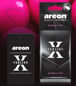 Ароматизатор воздуха картонный черный Areon X VERSION «Bubble Gum»  Ароматизатор воздуха картонный черный Areon X VERSION «Bubble Gum»