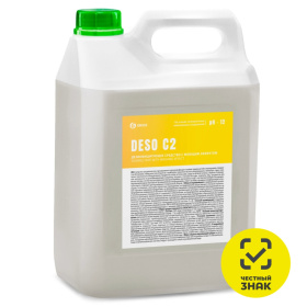 Grass Дезинфицирующее средство с моющим эффектом на основе ЧАС DESO C2, 5л Grass Дезинфицирующее средство с моющим эффектом на основе ЧАС DESO C2, 5л