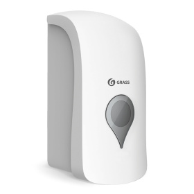 картинка пластиковый диспенсер ручной для жидкого мыла белый Пластиковый диспенсер ручной для жидкого мыла белый