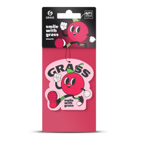 Ароматизатор воздуха картонный GRASS "Смайл" (вишня) Ароматизатор воздуха картонный GRASS "Смайл" (вишня)
