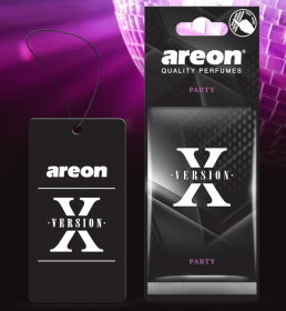 Ароматизатор воздуха картонный черный Areon X VERSION «Party» (Вечеринка) Ароматизатор воздуха картонный черный Areon X VERSION «Party» (Вечеринка)