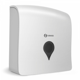 картинка пластиковый диспенсер ручной для бумажных полотенец белый Пластиковый диспенсер ручной для бумажных полотенец белый