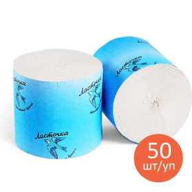 картинка туалетная бумага «ласточка», без втулки  Туалетная бумага «Ласточка», без втулки