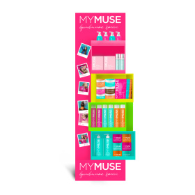 Стойка брендированная с кубами MY MUSE  Стойка брендированная с кубами MY MUSE
